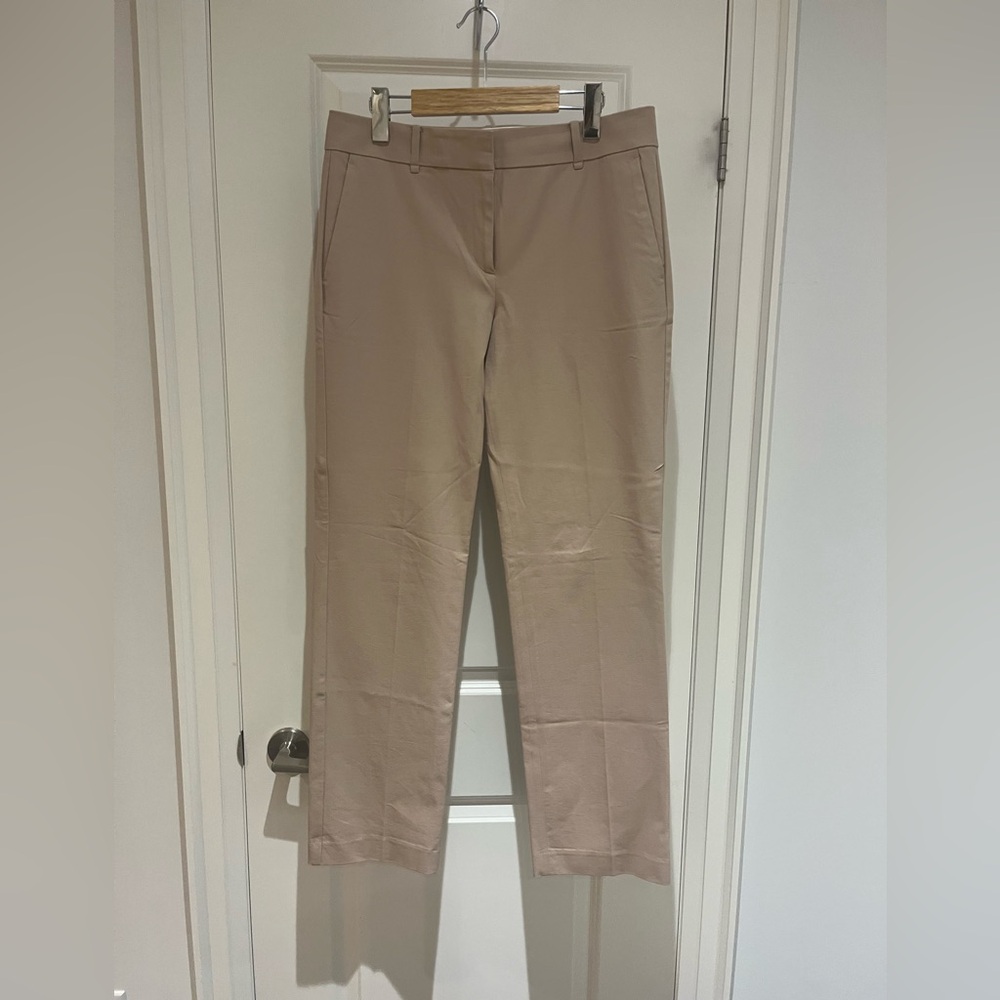 Ann Taylor Natural Sand Trousers - 8 - regular fit full length